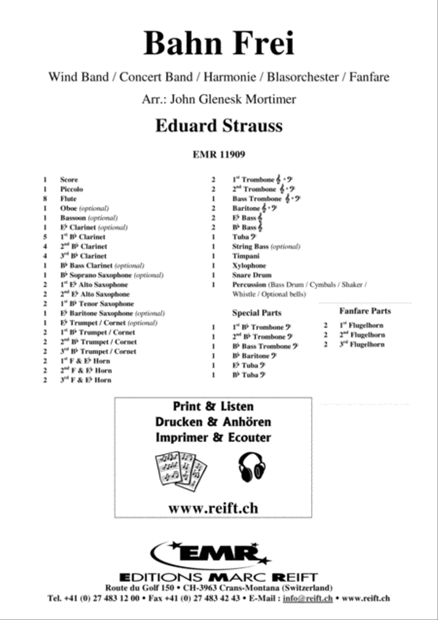 Bahn Frei Concert Band scores gallery preview page 2