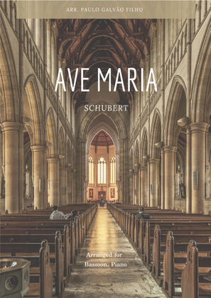 Book cover for AVE MARIA - SCHUBERT - BASSOON & PIANO