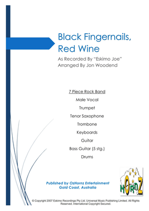 Book cover for Black Fingernails, Red Wine