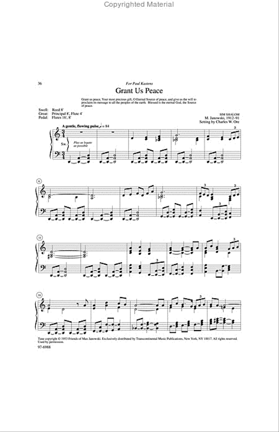 Eleven Compositions for Organ, Set VII Organ scores gallery preview page 10
