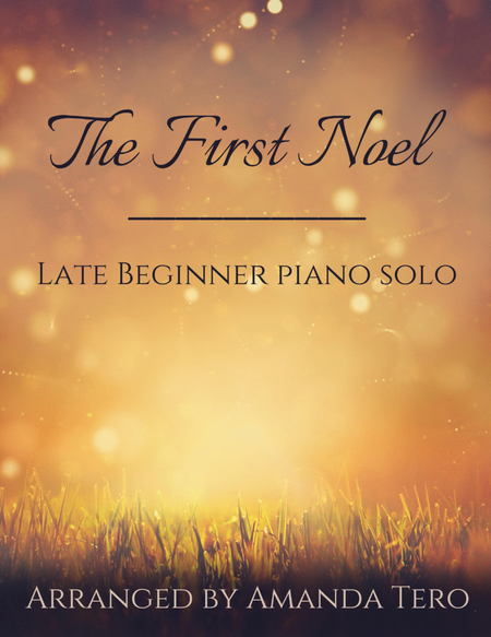 The First Noel – Late Beginner/Elementary Christmas Piano Sheet Music Solo image number null