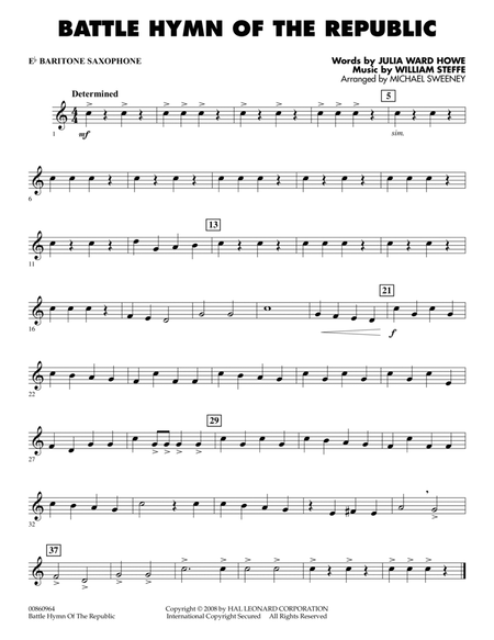 Battle Hymn of the Republic - Eb Baritone Saxophone