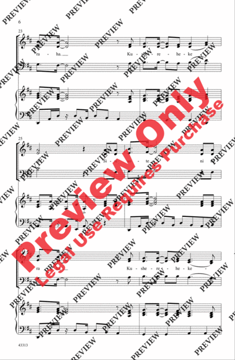 Sisi Sote - SoundTrax CD (CD only) Choir scores gallery preview page 6