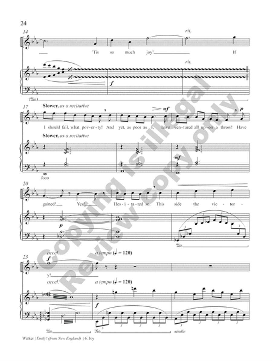 Emily! (from New England) Soprano Voice scores gallery preview page 31