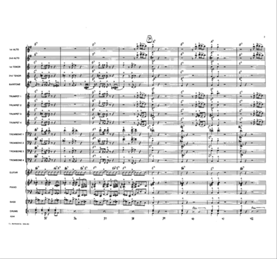 Return of the Cheetah Return of the Cheetah Jazz Ensemble scores gallery preview page 7