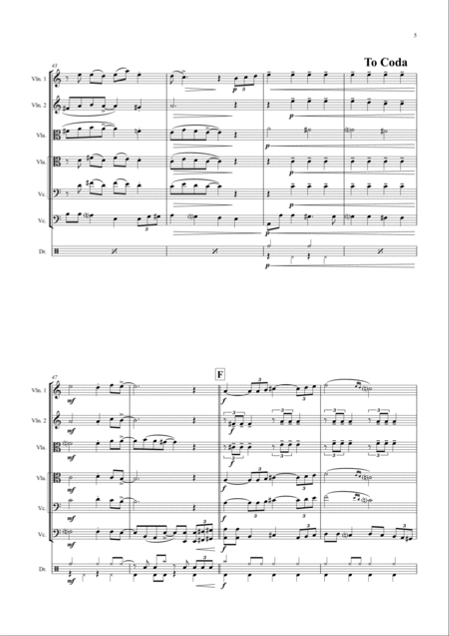 Michelle Michelle String Quartet scores gallery preview page 5