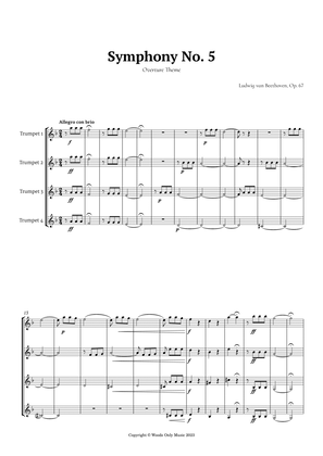 Symphony No. 5 by Beethoven for Trumpet Quartet