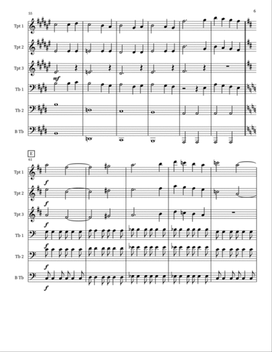 Super Smash Bros. Brawl - Main Theme Small Ensemble scores gallery preview page 6