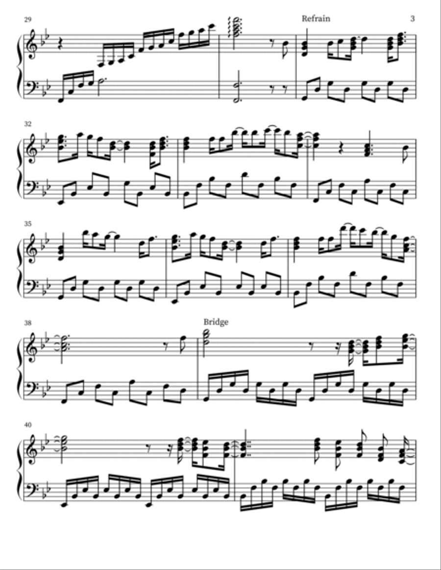 Broken Broken Piano Solo scores gallery preview page 3