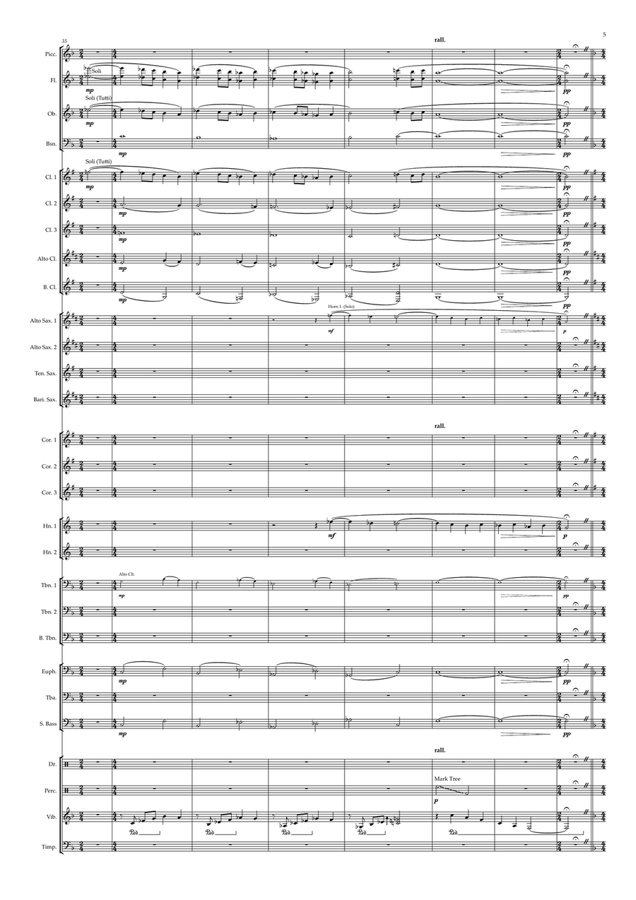 Medley: Wallace And Gromit Theme with The Wrong Trousers (Video Version Incidental) and Anti-Pest... Concert Band scores gallery preview page 5