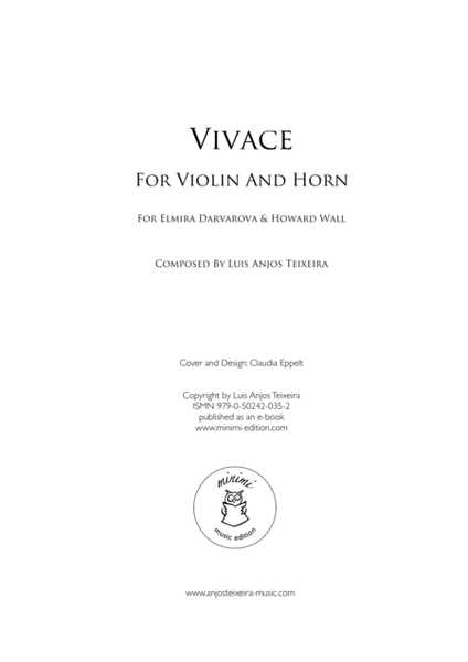 Vivace For Violin And Horn image number null