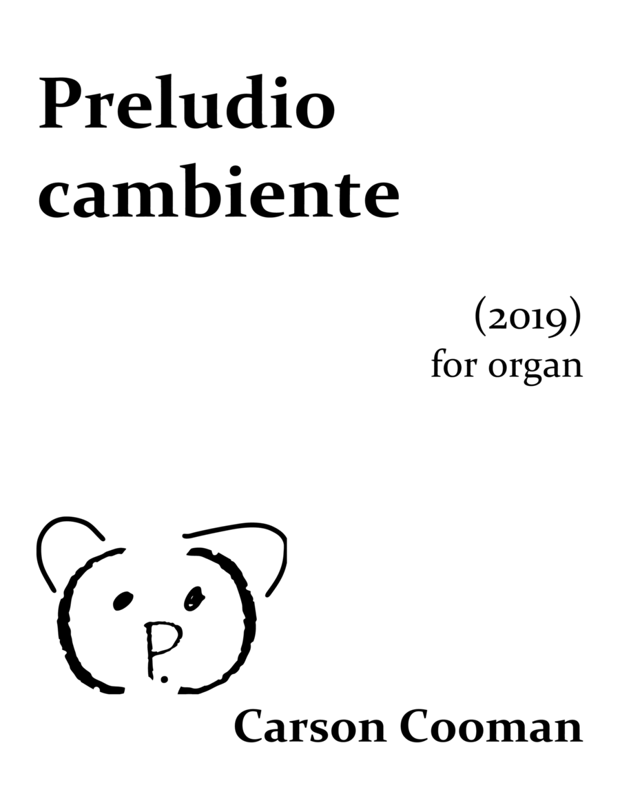 Preludio cambiente Organ Solo scores gallery preview page 1