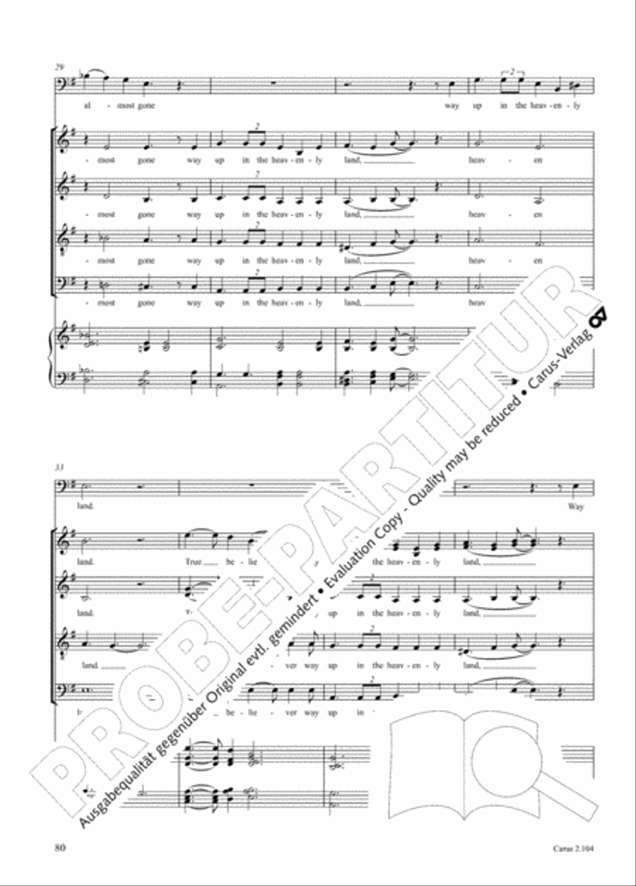 Hallelujah. Gospels and Spirituals for mixed choir Mixed Choir scores gallery preview page 68