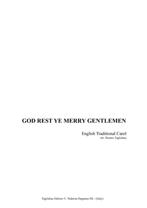 Book cover for GOD REST YE MERRY GENTLEMEN - For SATB Choir