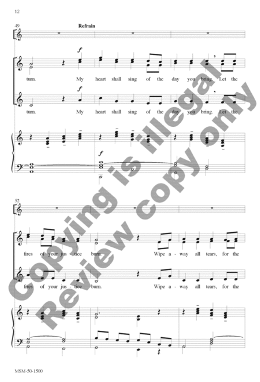 Canticle of the Turning (Magnificat) SSA scores gallery preview page 12