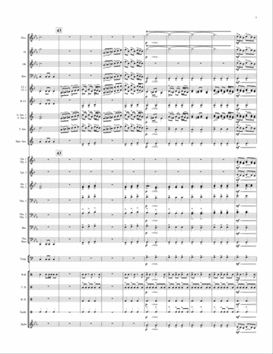 Holiday Bell Carol Concert Band scores gallery preview page 6