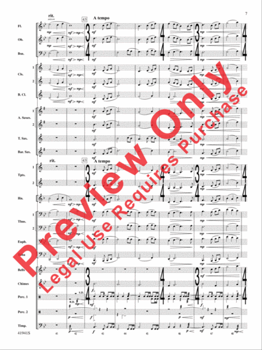 Forgotten Heroes Forgotten Heroes Concert Band scores gallery preview page 8