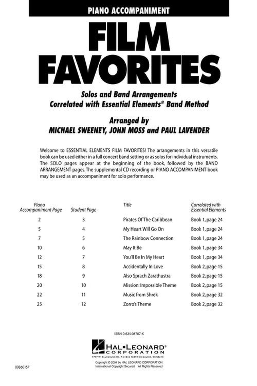 Film Favorites Concert Band Methods scores gallery preview page 3