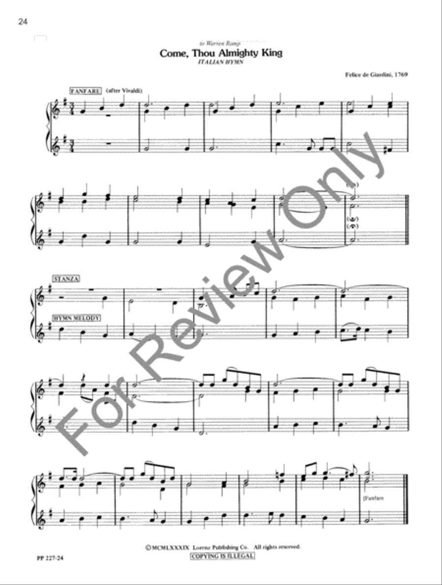 Trumpet Hymns and Fanfares Trumpet Duet scores gallery preview page 6