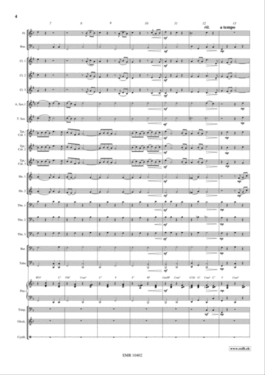 Tristesse Tristesse Concert Band scores gallery preview page 5