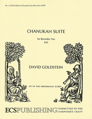 Book cover for Chanukah Suite (set of 2 performance scores)
