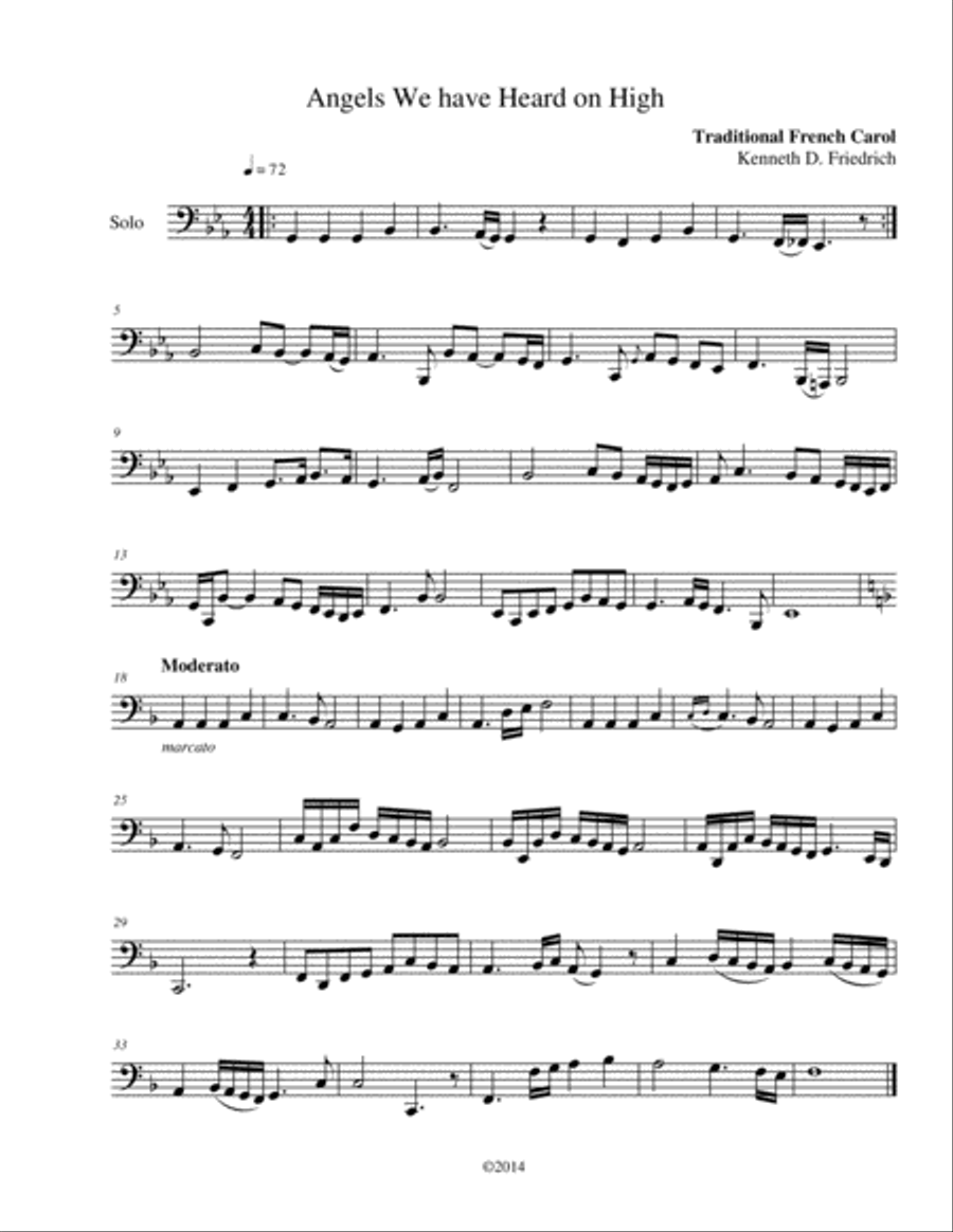 60 Christmas Hymns for the Solo Performer Tuba scores gallery preview page 5