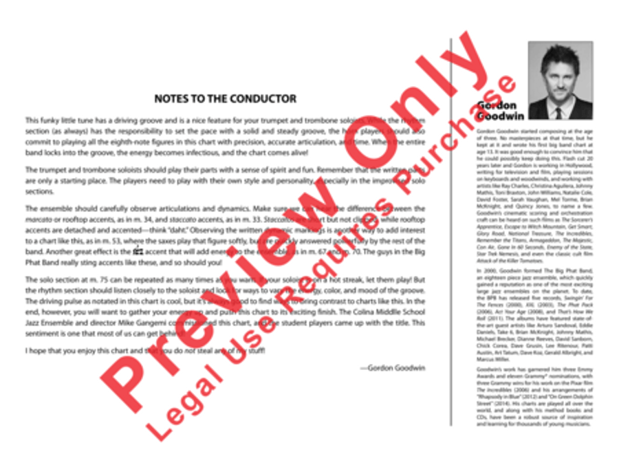 Don't Steal My Stuff Don't Steal My Stuff Jazz Ensemble scores gallery preview page 23