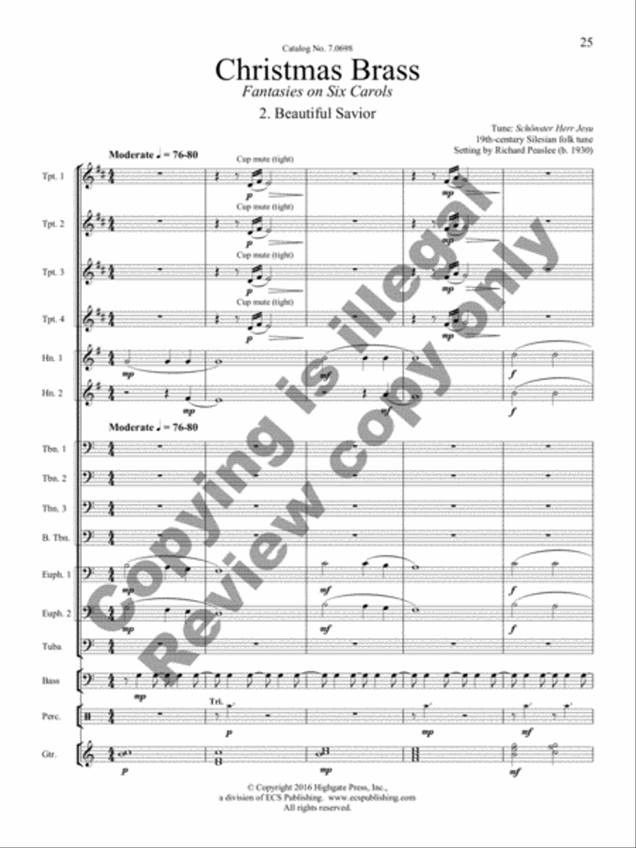 Christmas Brass Brass Band scores gallery preview page 30