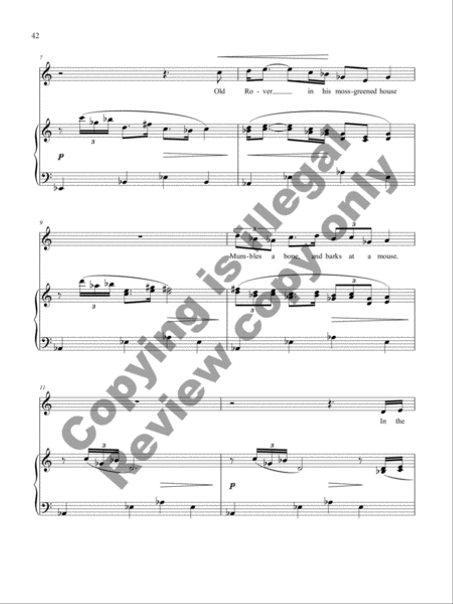 Peacock Pie Tenor Voice scores gallery preview page 21