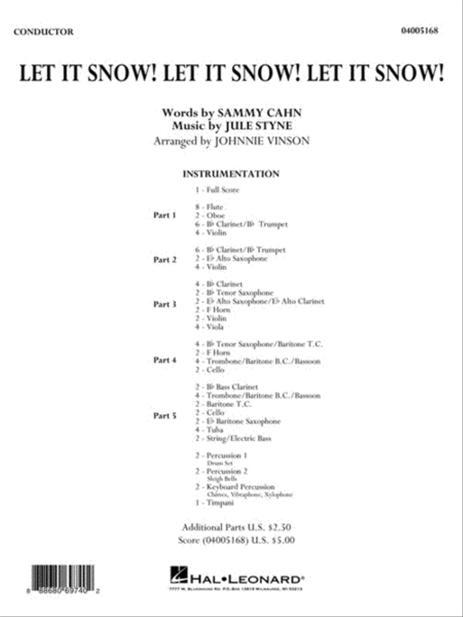 Let It Snow! Let It Snow! Let It Snow! Concert Band scores gallery preview page 2