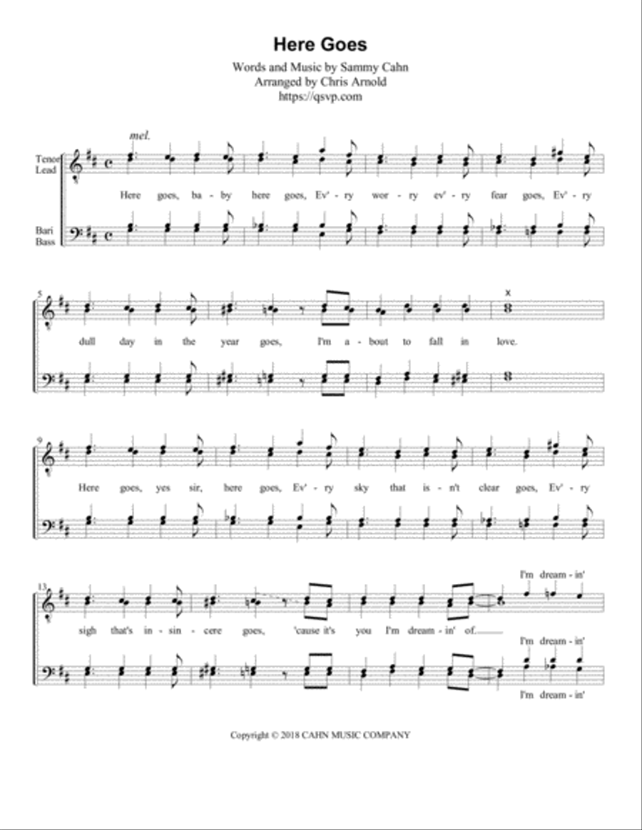 Here Goes TTBB scores gallery preview page 1