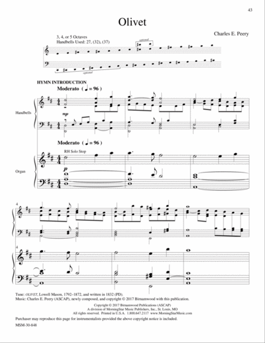 OLIVET from Let Praises Ring, V3 5-Octaves scores gallery preview page 1