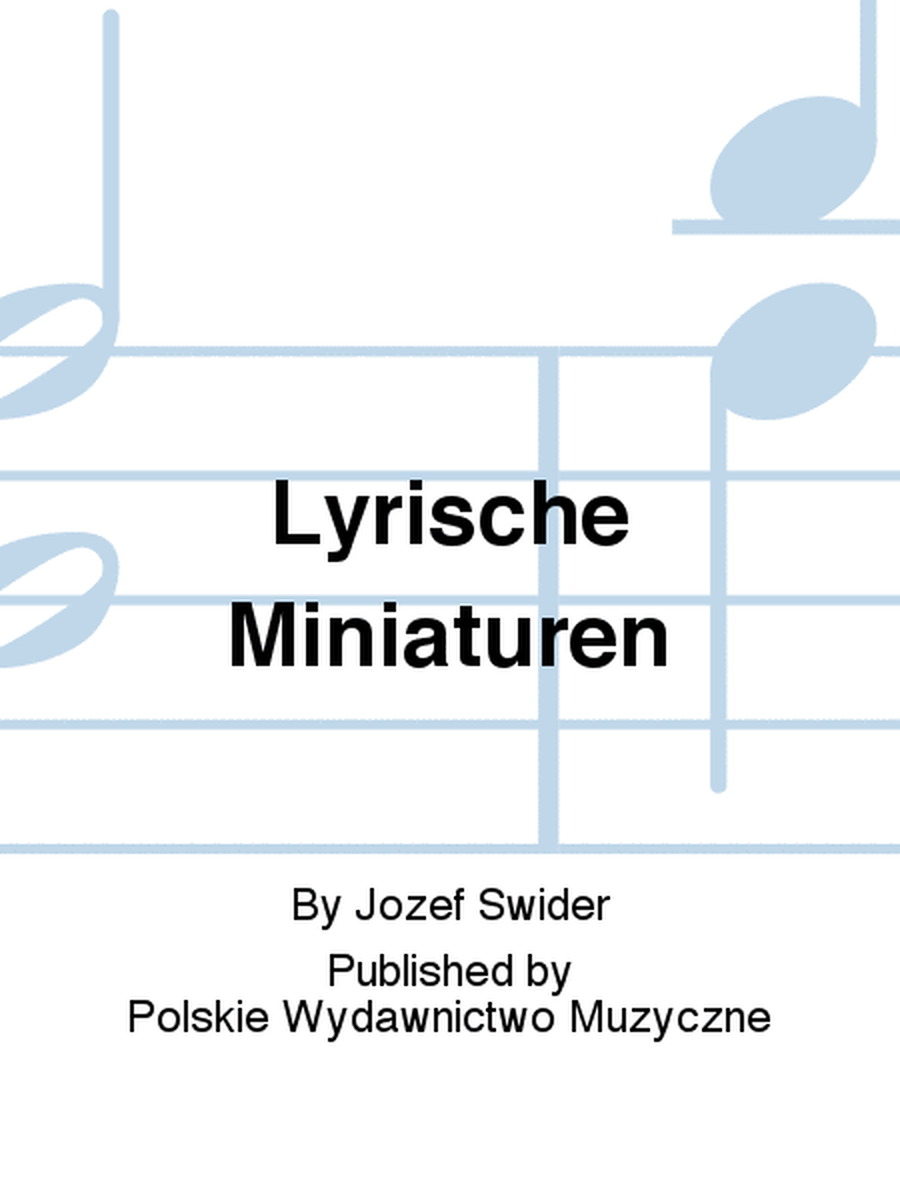 Lyrische Miniaturen