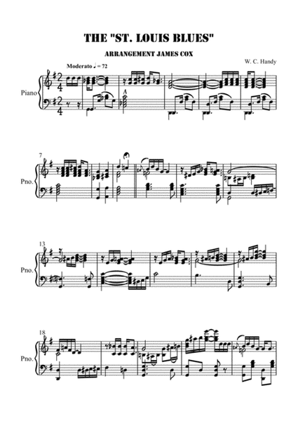 St Louis Blues - Solo Piano image number null