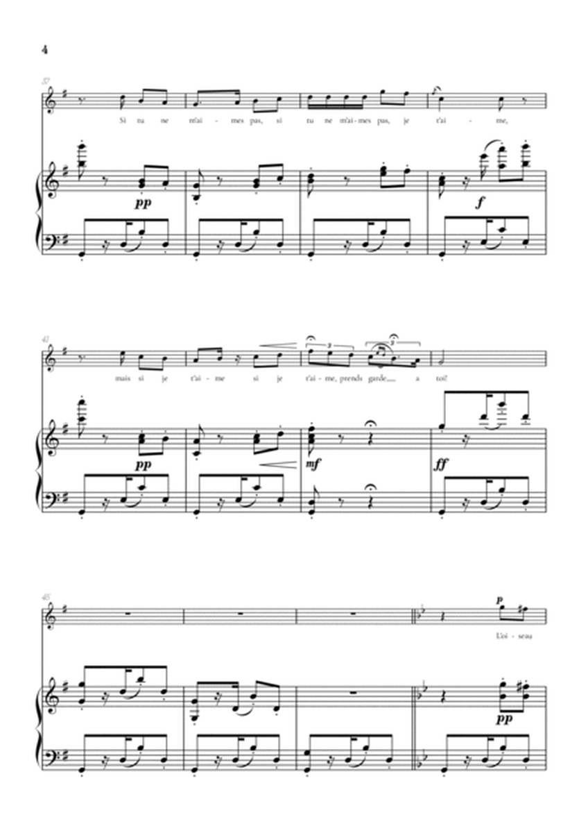 Bizet • Habanera from Carmen in G minor [Gm] | soprano sheet music with piano accompaniment image number null