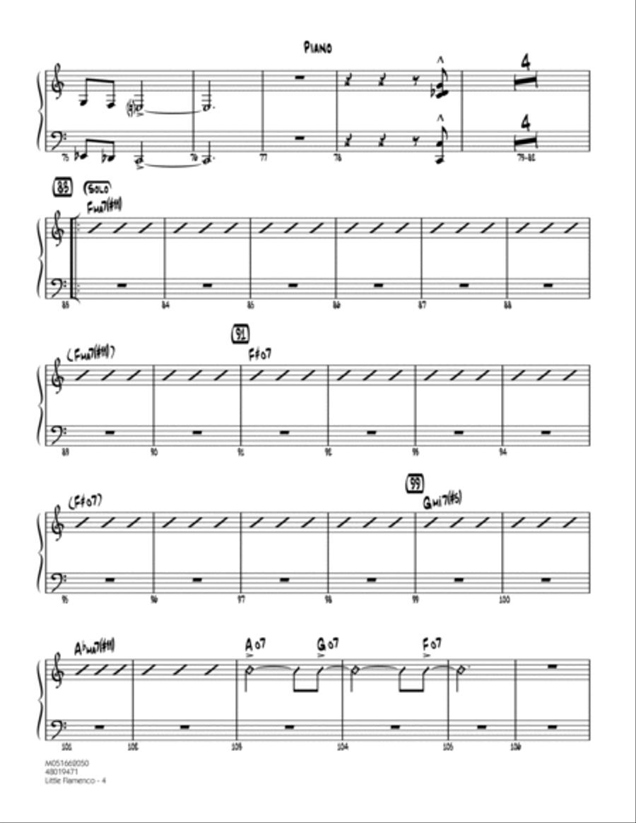 Little Flamenco - Piano Piano scores gallery preview page 4
