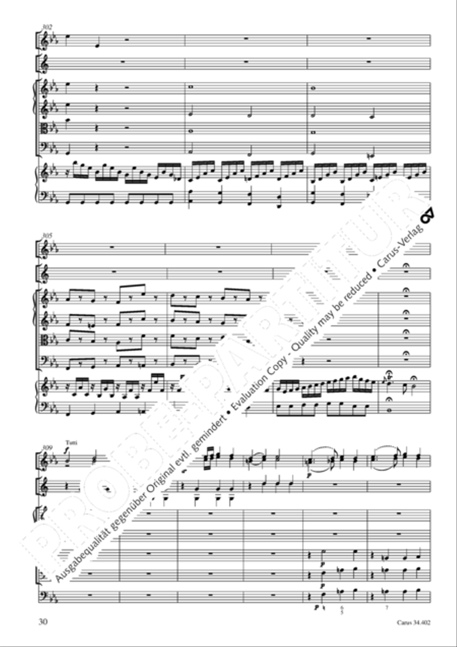 Concerto grosso for cembalo or piano Horn scores gallery preview page 31