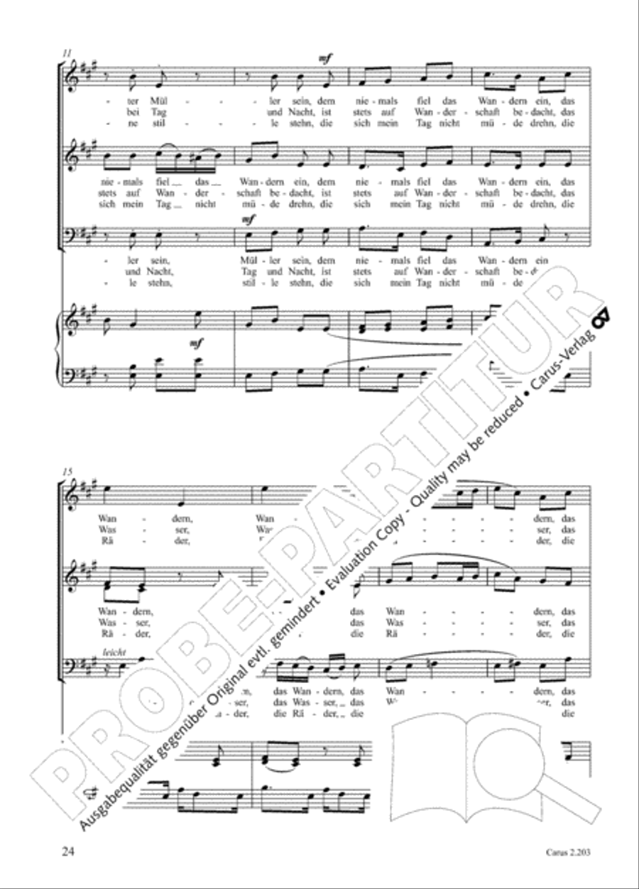 Loreley. Folk songs for choir (Loreley. Volkslieder fur Chor) Choir scores gallery preview page 31
