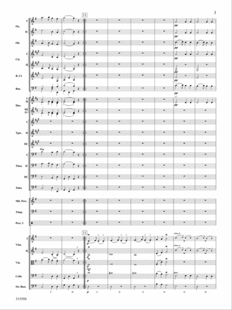 Variations on a Theme by Haydn: Score Full Orchestra scores gallery preview page 3