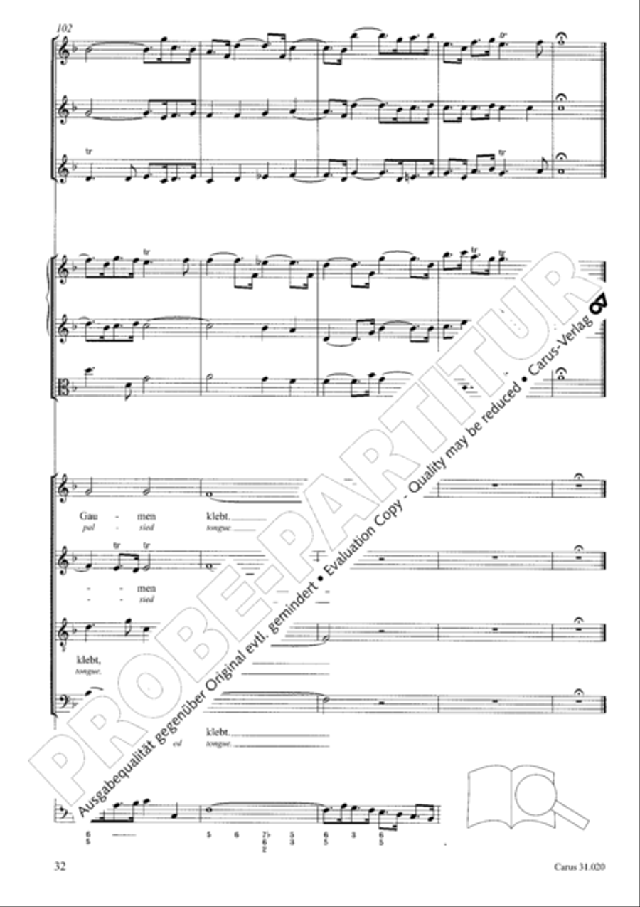 Eternity, thou thundrous word (O Ewigkeit, du Donnerwort) ATB scores gallery preview page 33