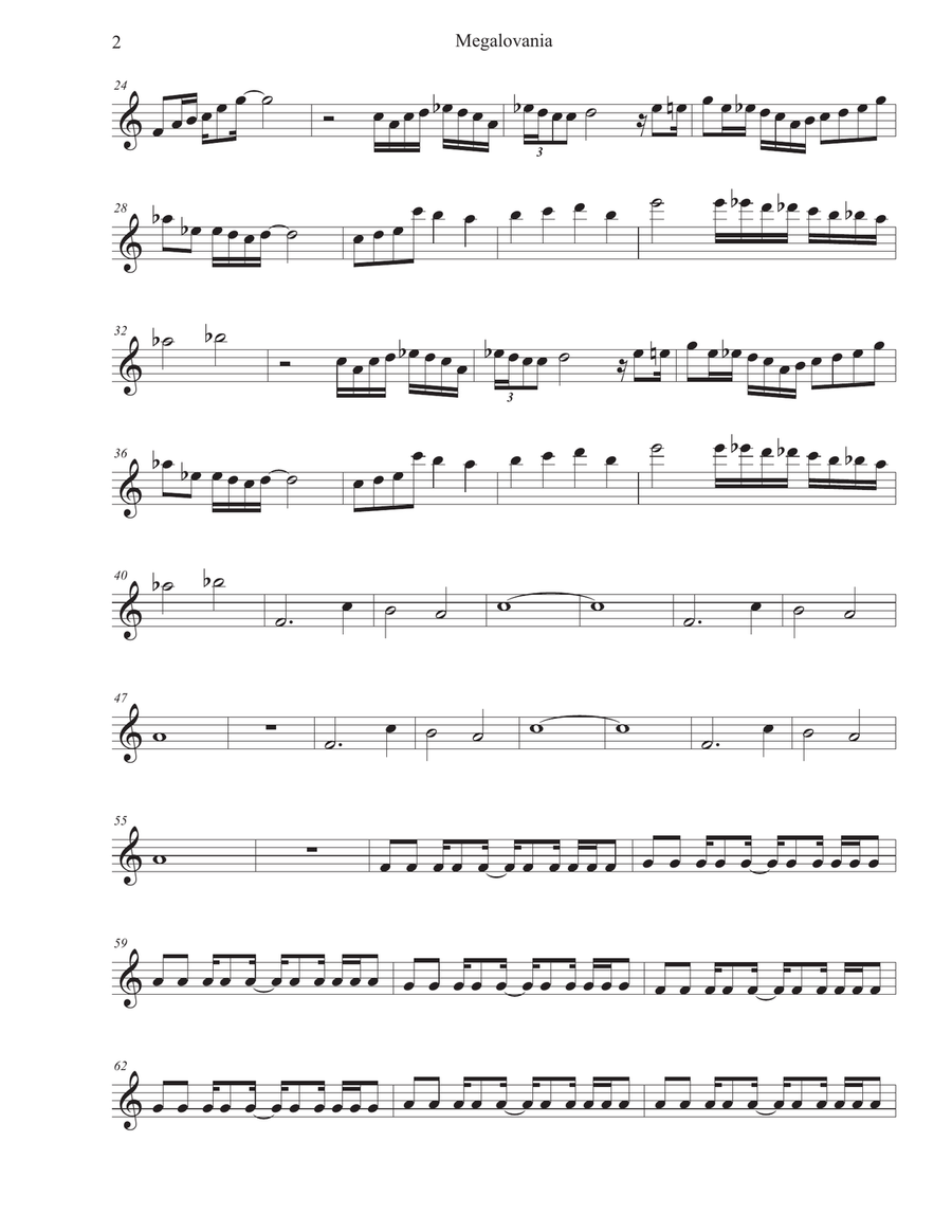 MEGALOVANIA from Undertale by Toby Fox Alto Saxophone