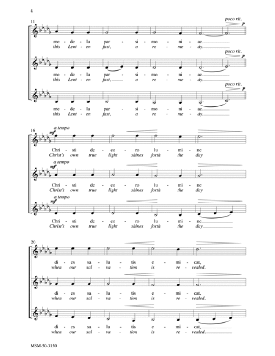 Nunc tempus acceptabile Now Is the Time Acceptable SSA scores gallery preview page 2