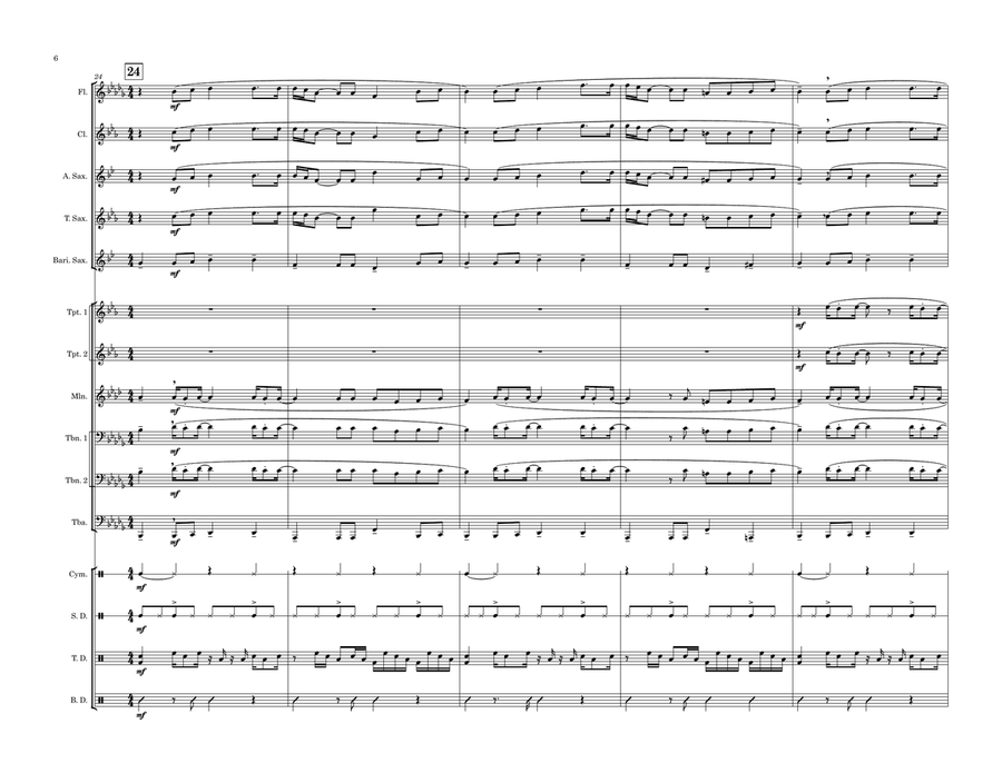 The Unforgiven Marching Band scores gallery preview page 6