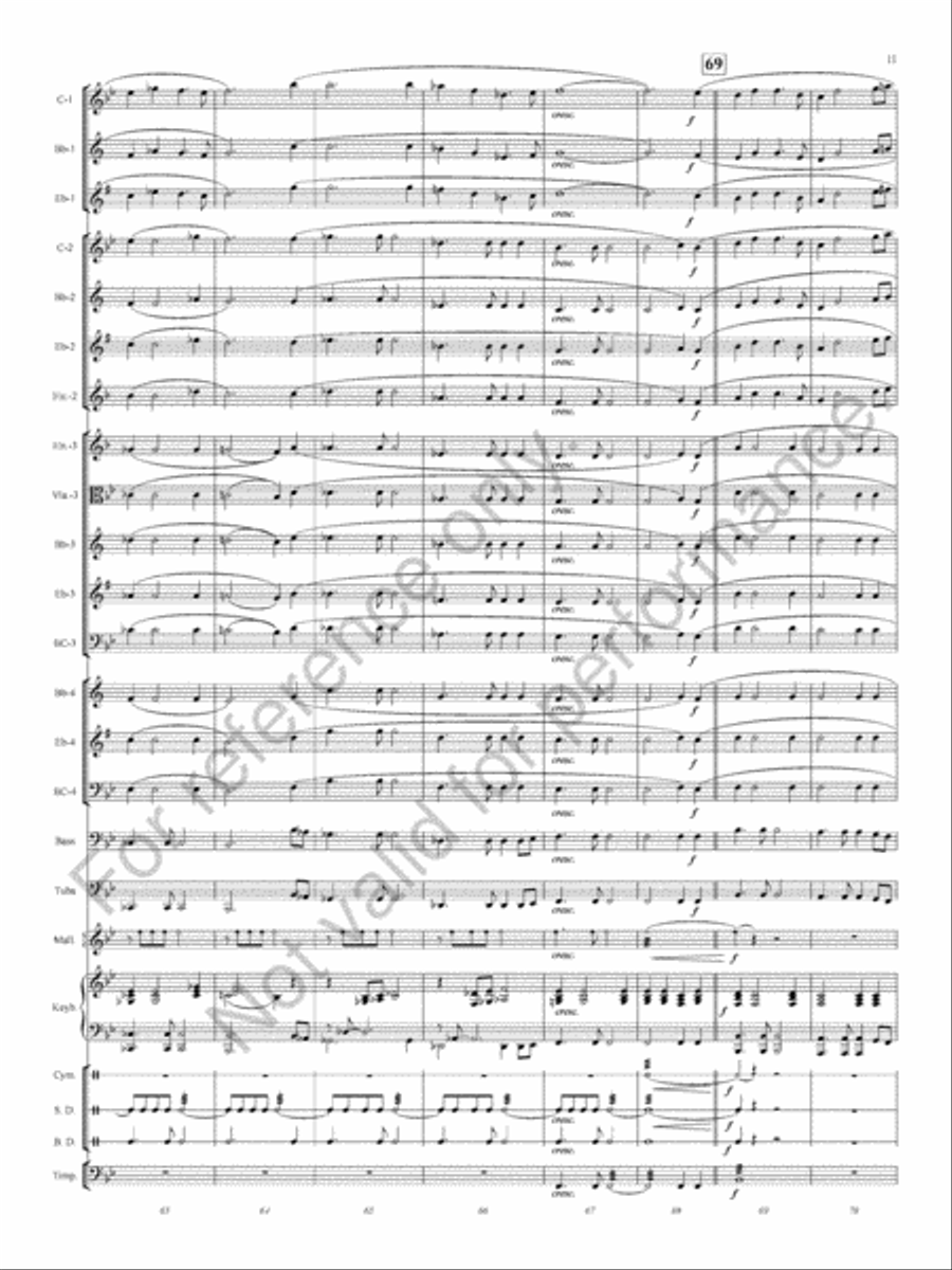 Ashland Park Concert Band scores gallery preview page 13