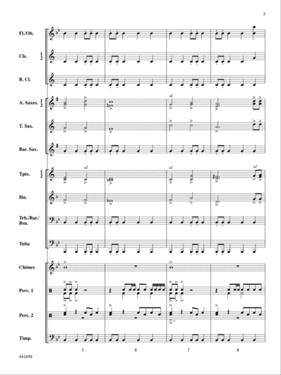 Super Hero: Score Concert Band scores gallery preview page 3