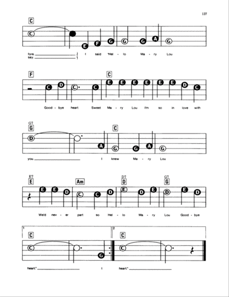 Hello Mary Lou Electronic Keyboard scores gallery preview page 2