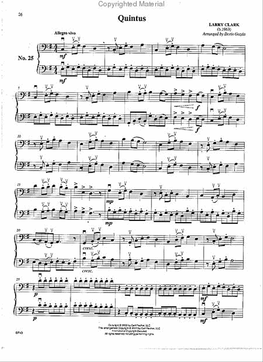Progressive Duets - Volume II Double Bass scores gallery preview page 2