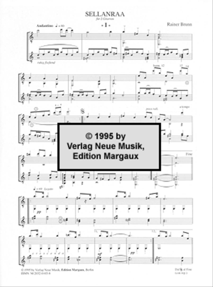 <br>Sheet music extract