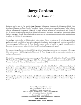 Book cover for Preludio y Danza no 3