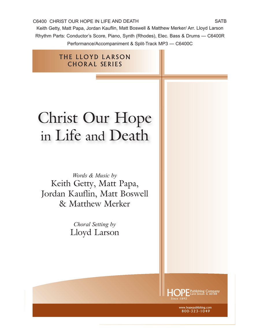 Christ Our Hope in Life and Death 4-Part scores gallery preview page 1